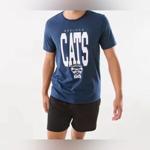 NWT AFL Men’s Geelong Cats Football Sportswear Tee
